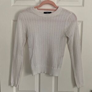 Lulu's Cream Textured Knit Sweater